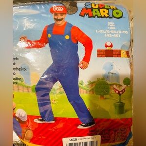 Super Mario costume  size L just bought never wore it